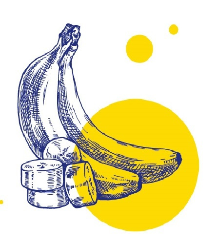 Крем десертный с наполнителем Банан